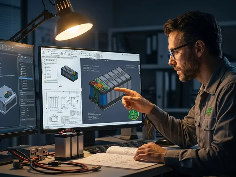 AJ Power OEM battery design engineering blueprint review process