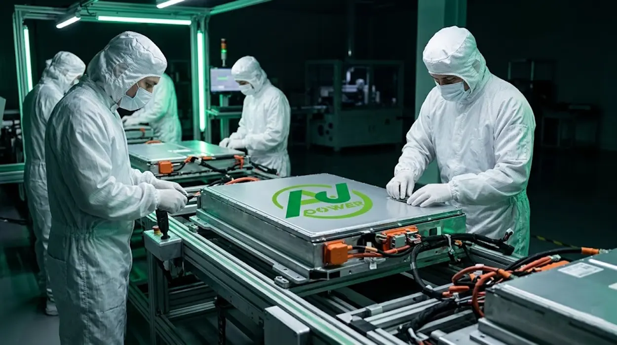 AJ Power custom OEM battery solutions manufacturing precision assembly line