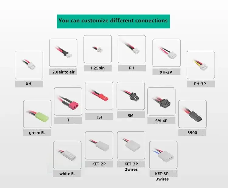 AJPOWER Benutzerdefinierte 1.2V Wiederaufladbare AA NiMH Batteriepacks product detail 10