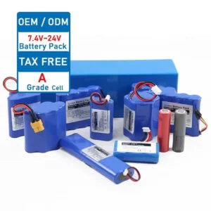 بطارية ليثيوم أيون بجهد 3.7V مع نظام إدارة البطارية من AJPOWER | 18650 21700 32700 32650