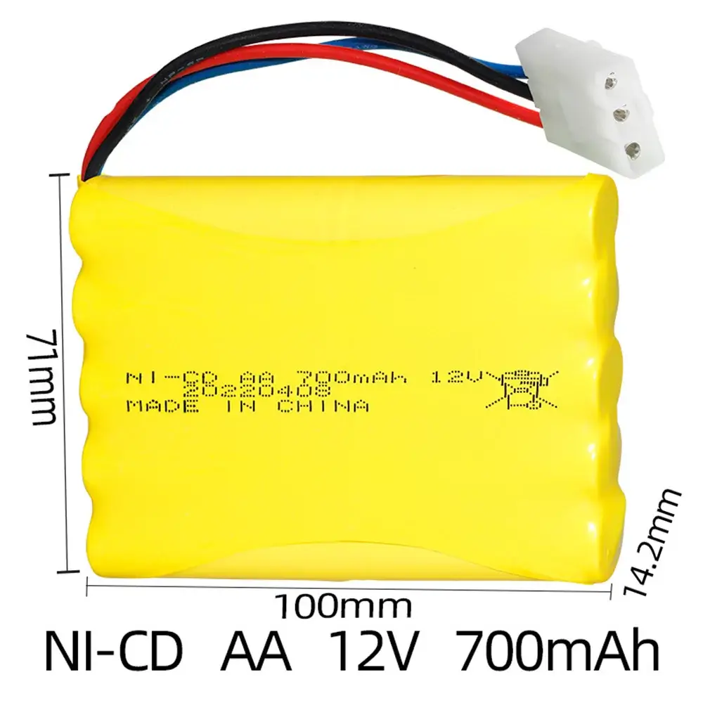 12V 700mAh Rechargeable NiCd AA Battery Pack for Power Tools product detail 12