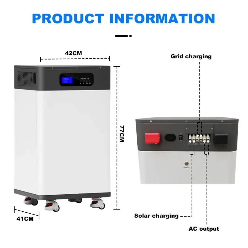 300Ah 15kWh Floor Mounted Lifepo4 Home Energy Storage System product detail 18