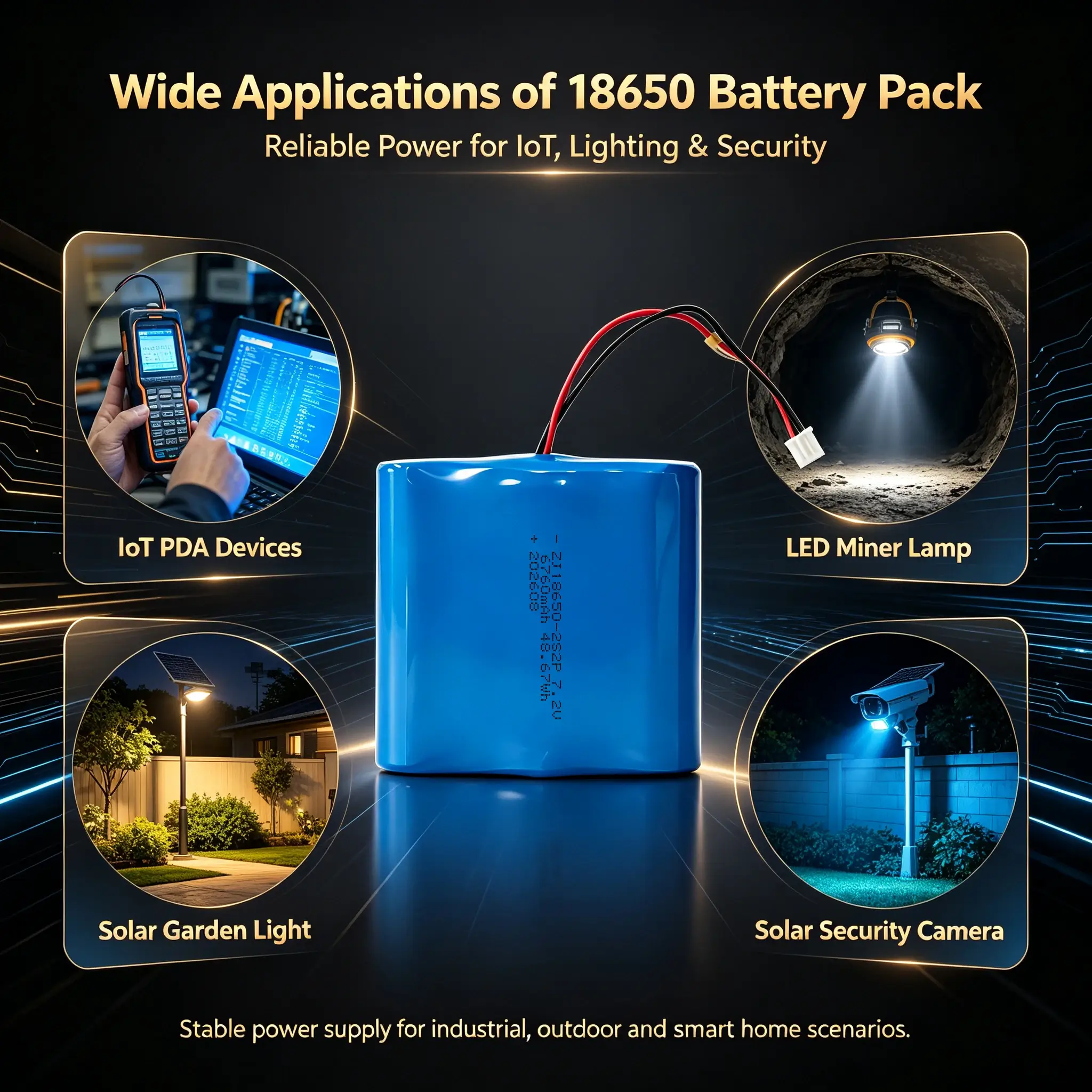 7.2V 6760mAh 18650 Lithium Ion Battery Pack product detail 12