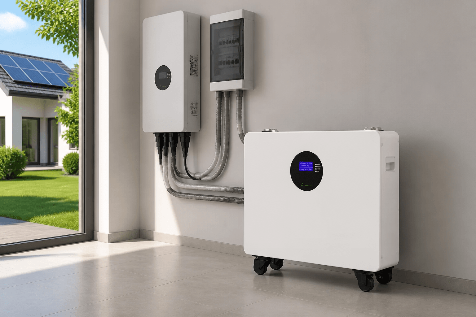 25.6V LiFePO4 Wall-Mounted Battery Pack application