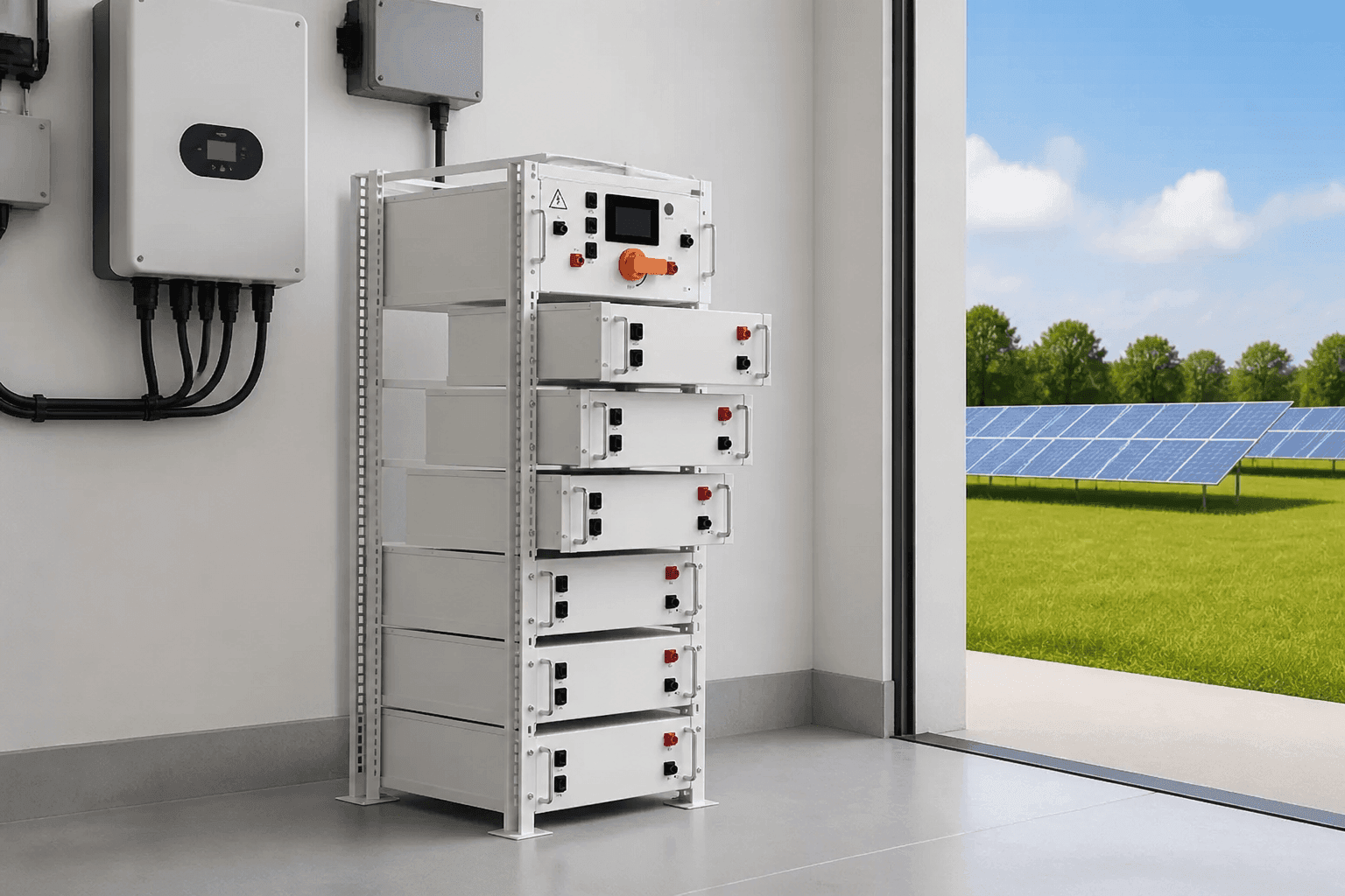 AJPOWER Industrial Solar Energy Storage Battery Cluster application