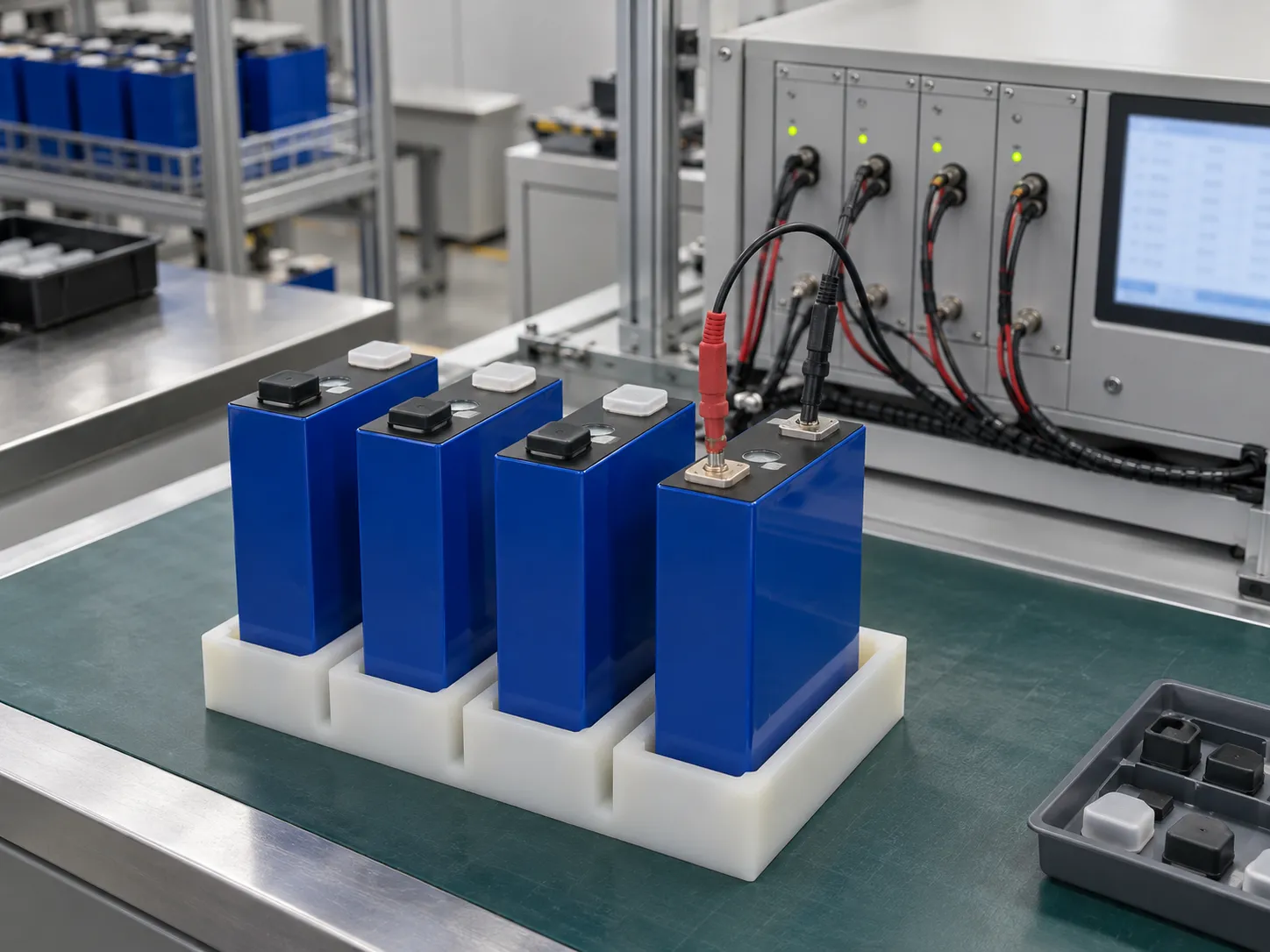 Concept of prismatic-cell grading and matching using a cell analyzer
