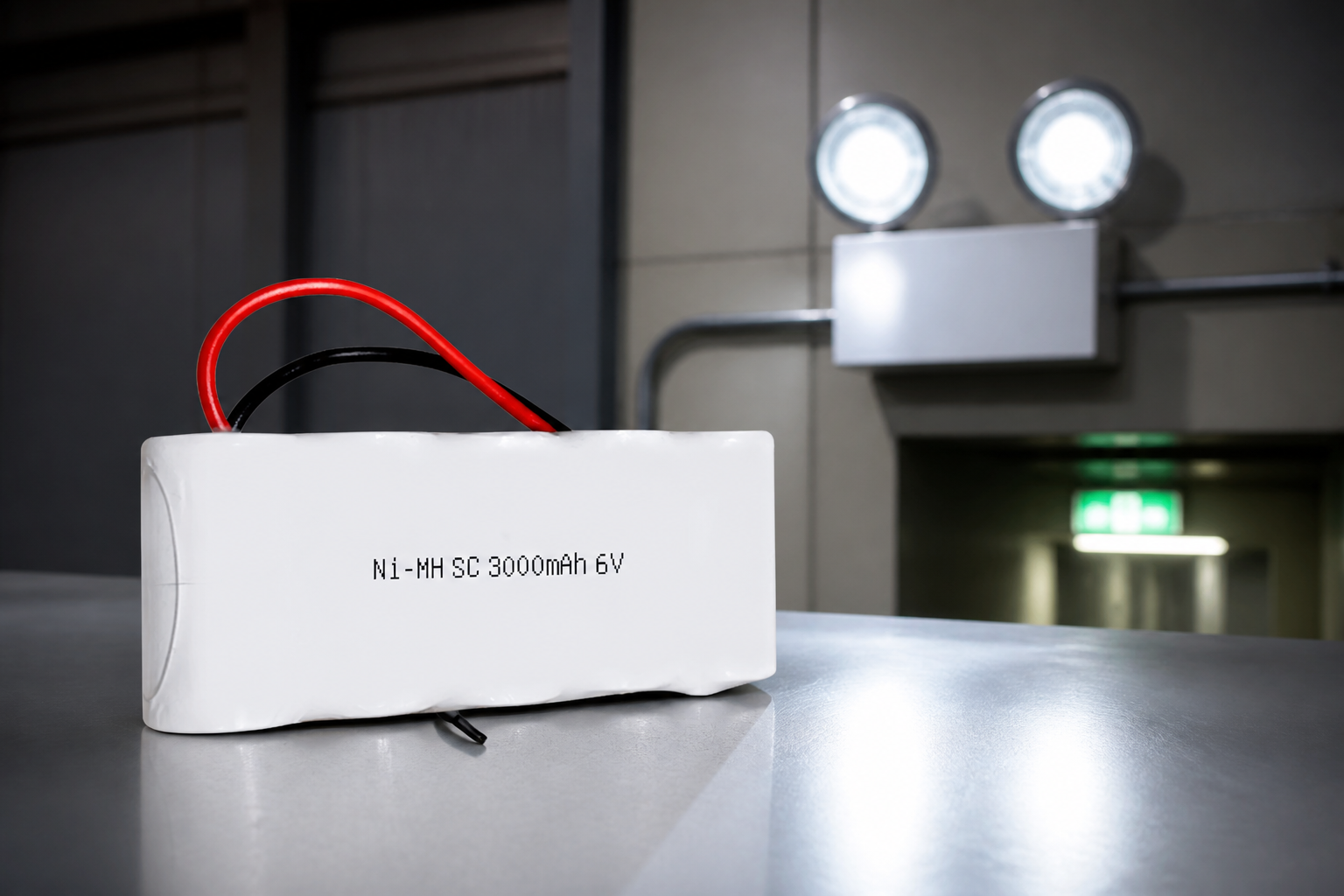 6V 3000mAh NiCd Battery Pack for Emergency Lighting application