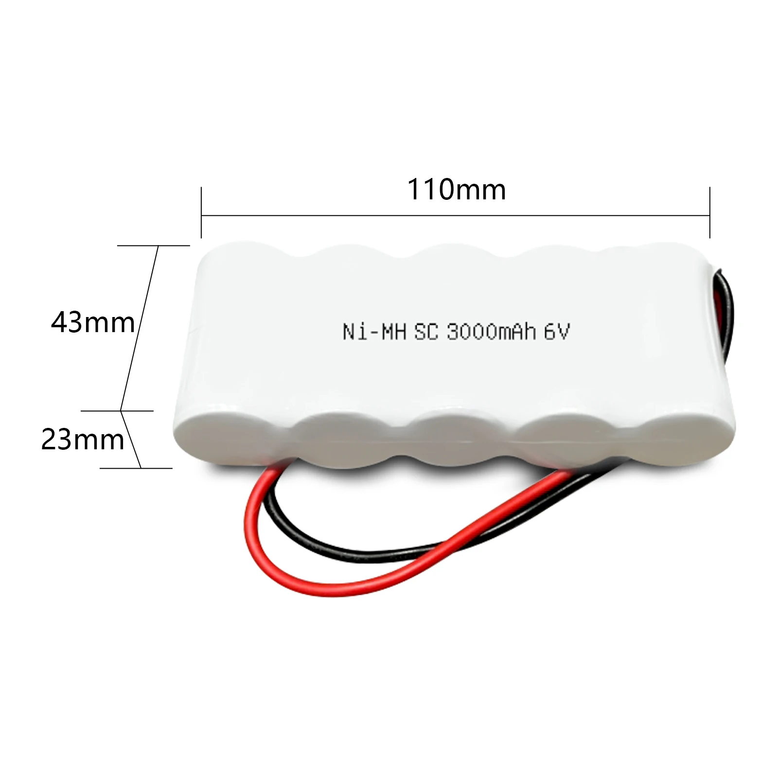 6V 3000mAh NiCd Battery Pack for Emergency Lighting - Image 2