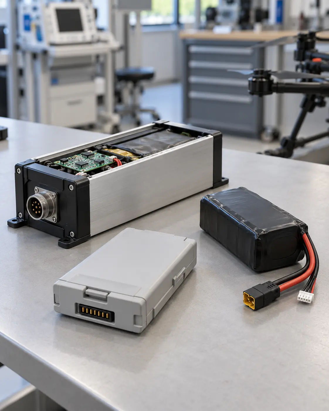 Industrial, medical device and UAV battery pack concepts